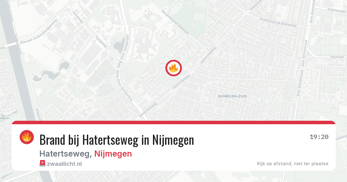 Brand bij Hatertseweg in Nijmegen — 30 mei 2026