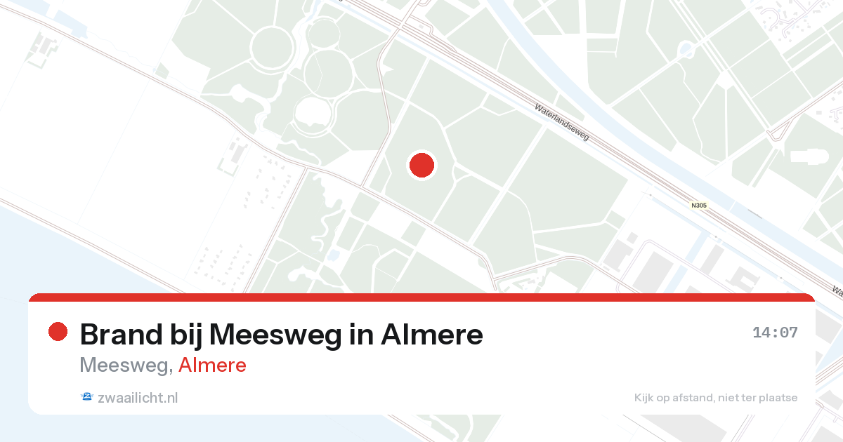 Brand bij Meesweg in Almere — 28 apr 2026