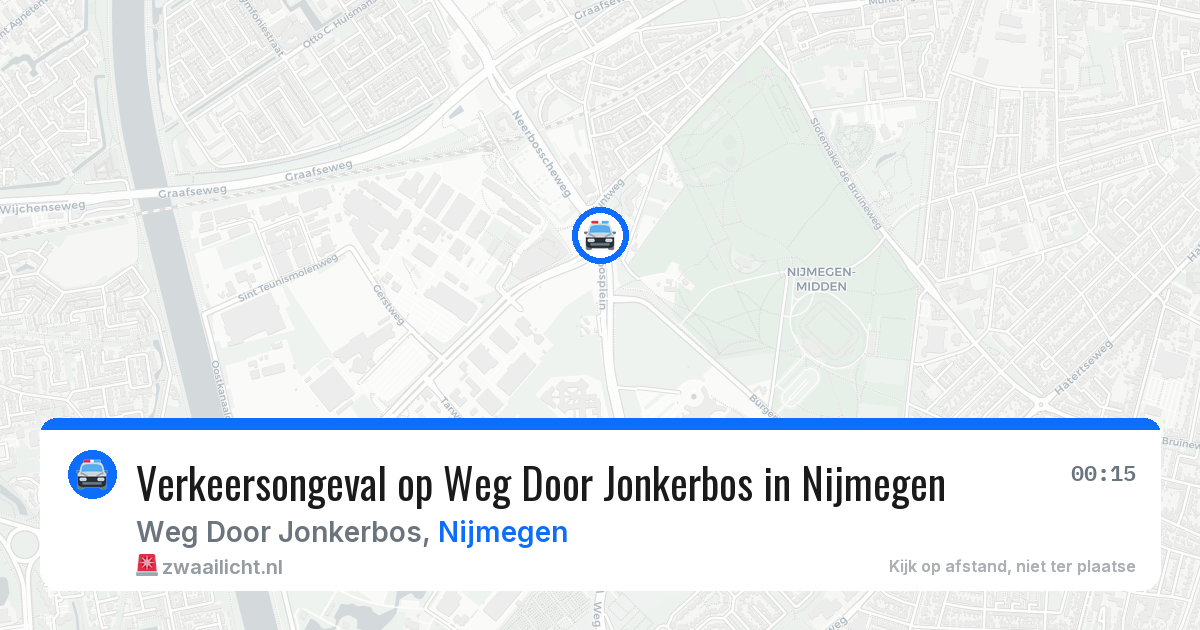 Verkeersongeval op Weg Door Jonkerbos in Nijmegen — 12 jun 2026