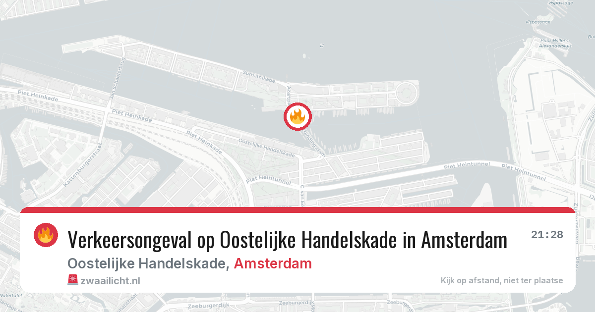 Verkeersongeval op Oostelijke Handelskade in Amsterdam — 12 mei 2026