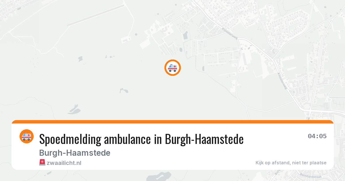 Spoedmelding ambulance in Burgh-Haamstede — 19 jun 2026