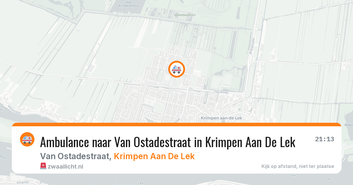 Ambulance naar Van Ostadestraat in Krimpen Aan De Lek — 24 jun 2026