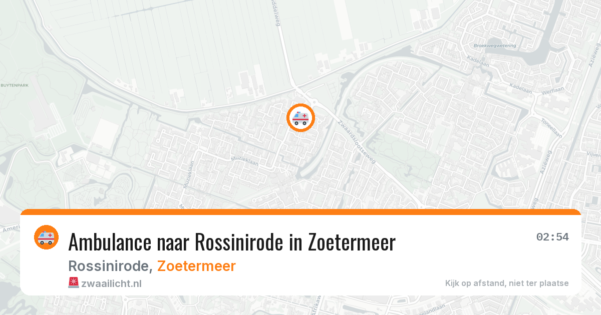 Ambulance naar Rossinirode in Zoetermeer — 10 jul 2026
