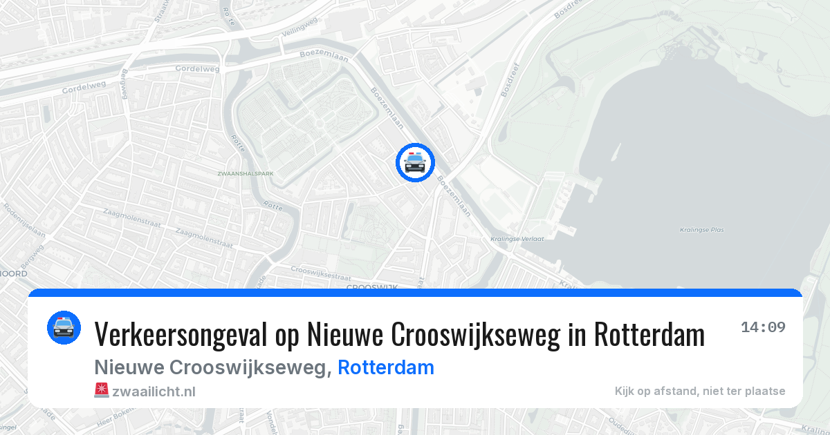 Verkeersongeval op Nieuwe Crooswijkseweg in Rotterdam — 25 apr 2026