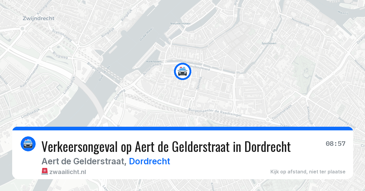 Verkeersongeval op Aert de Gelderstraat in Dordrecht — 30 jun 2026
