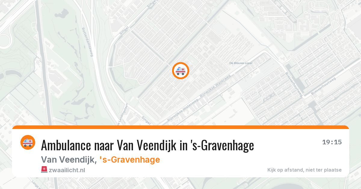 Ambulance naar Van Veendijk in 's-Gravenhage — 10 jul 2026
