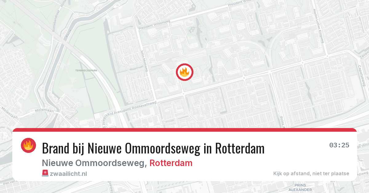 Brand bij Nieuwe Ommoordseweg in Rotterdam — 25 jun 2026