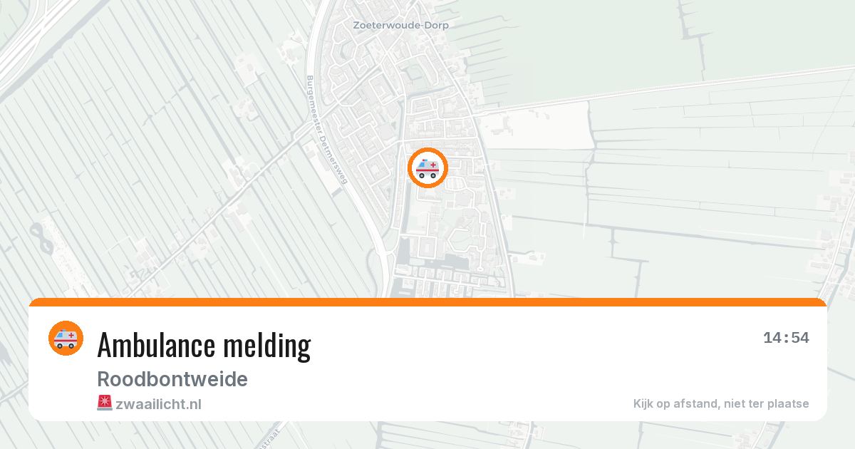Ambulance melding — 18 jul 2026