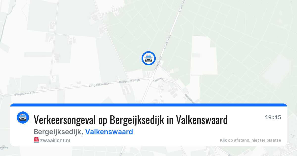 Verkeersongeval op Bergeijksedijk in Valkenswaard — 6 jun 2026