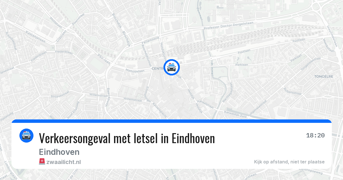 Verkeersongeval met letsel in Eindhoven — 14 feb 2026