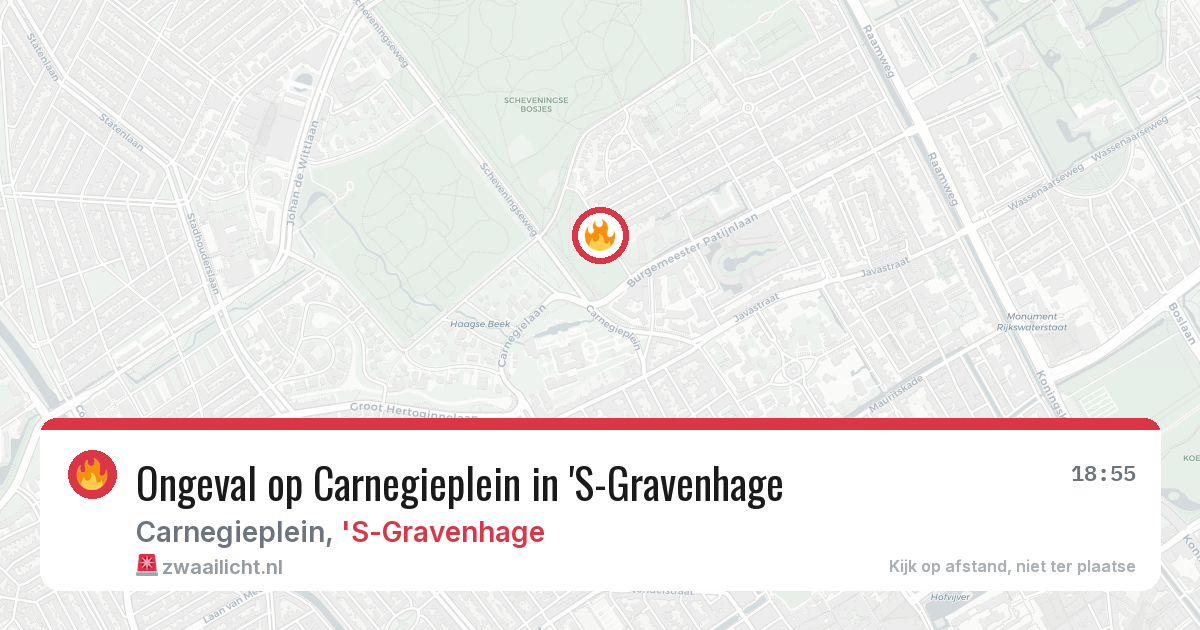 Ongeval op Carnegieplein in 'S-Gravenhage — 3 jul 2026