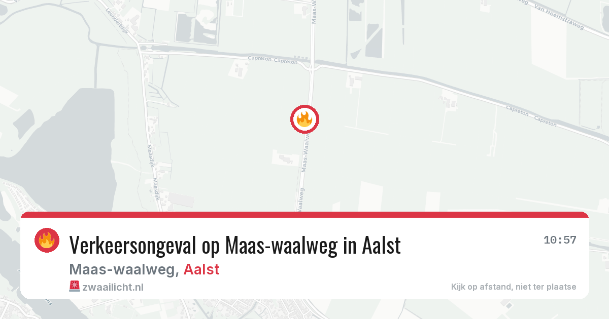 Verkeersongeval op Maas-waalweg in Aalst — 6 jul 2026