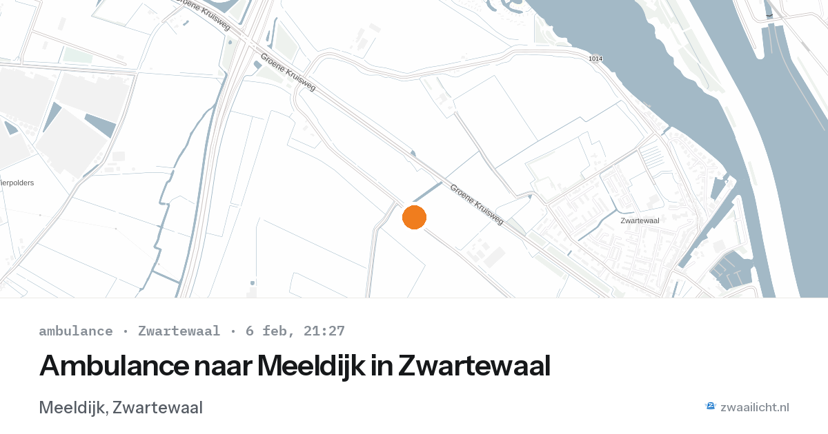 Ambulance naar Meeldijk in Zwartewaal — 6 feb 2026