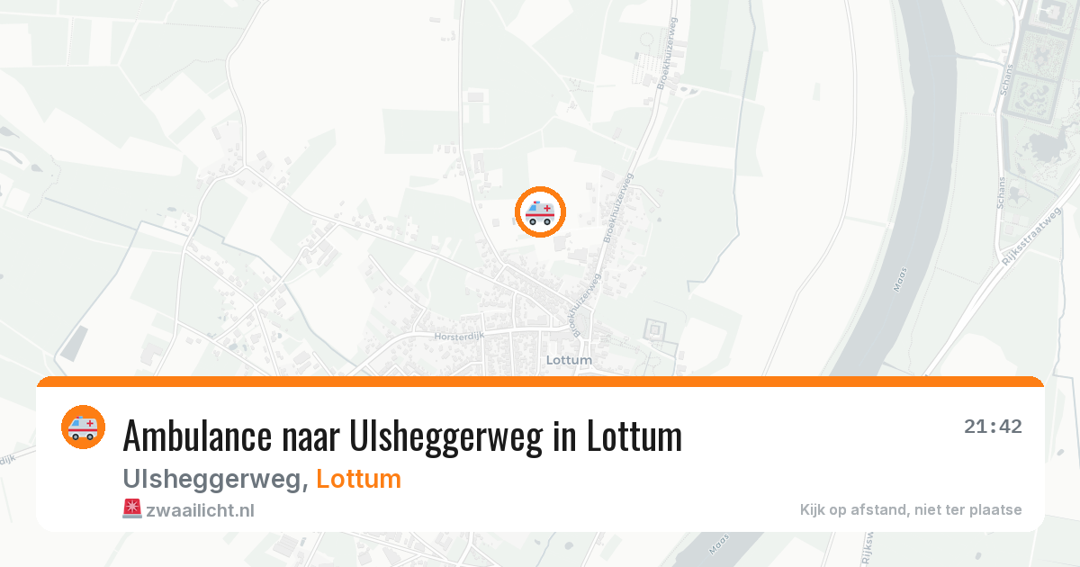 Ambulance naar Ulsheggerweg in Lottum — 30 jul 2026