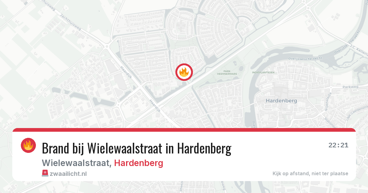 Brand bij Wielewaalstraat in Hardenberg — 8 apr 2026