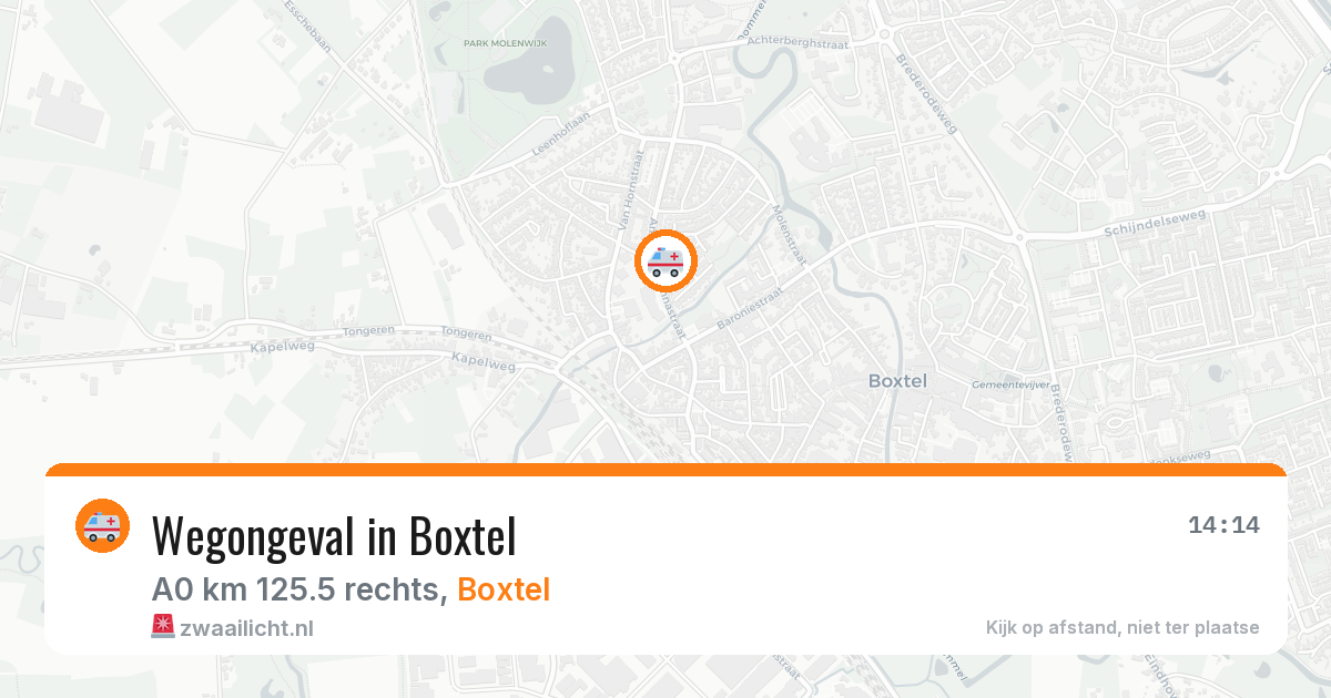 Wegongeval in Boxtel — 22 jun 2026