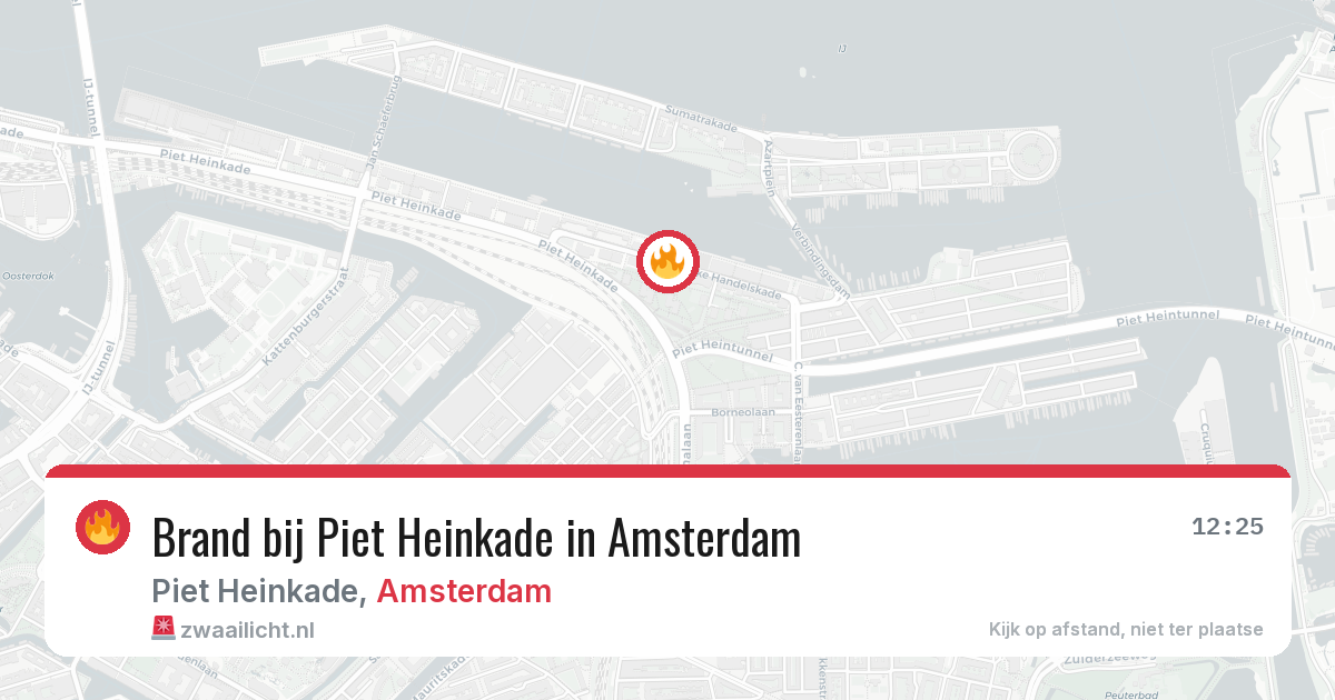 Brand bij Piet Heinkade in Amsterdam — 2 jul 2026