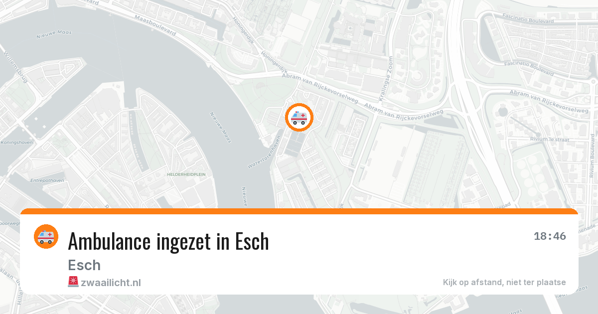 Ambulance ingezet in Esch — 26 mrt 2026
