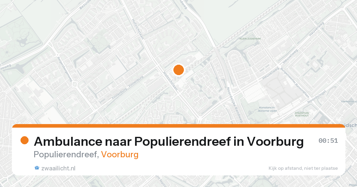Ambulance naar Populierendreef in Voorburg — 7 feb 2026