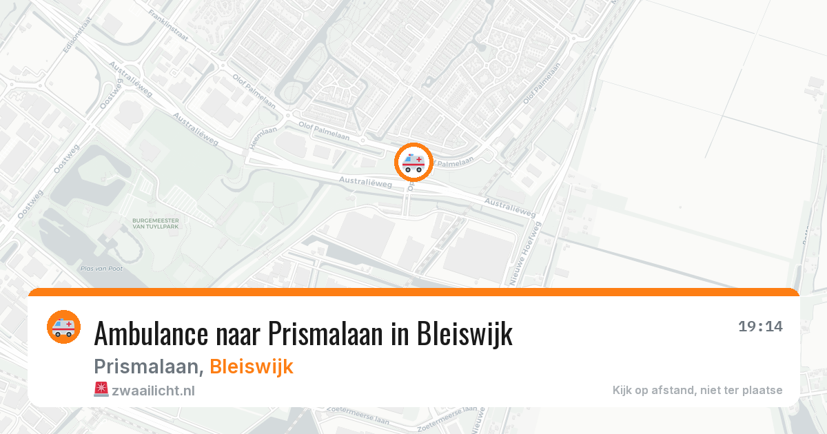 Ambulance naar Prismalaan in Bleiswijk — 2 jul 2026