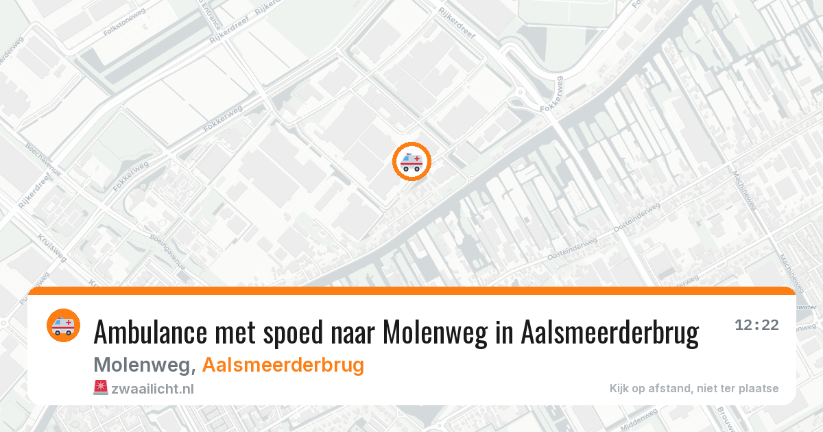 Ambulance met spoed naar Molenweg in Aalsmeerderbrug — 20 mei 2026