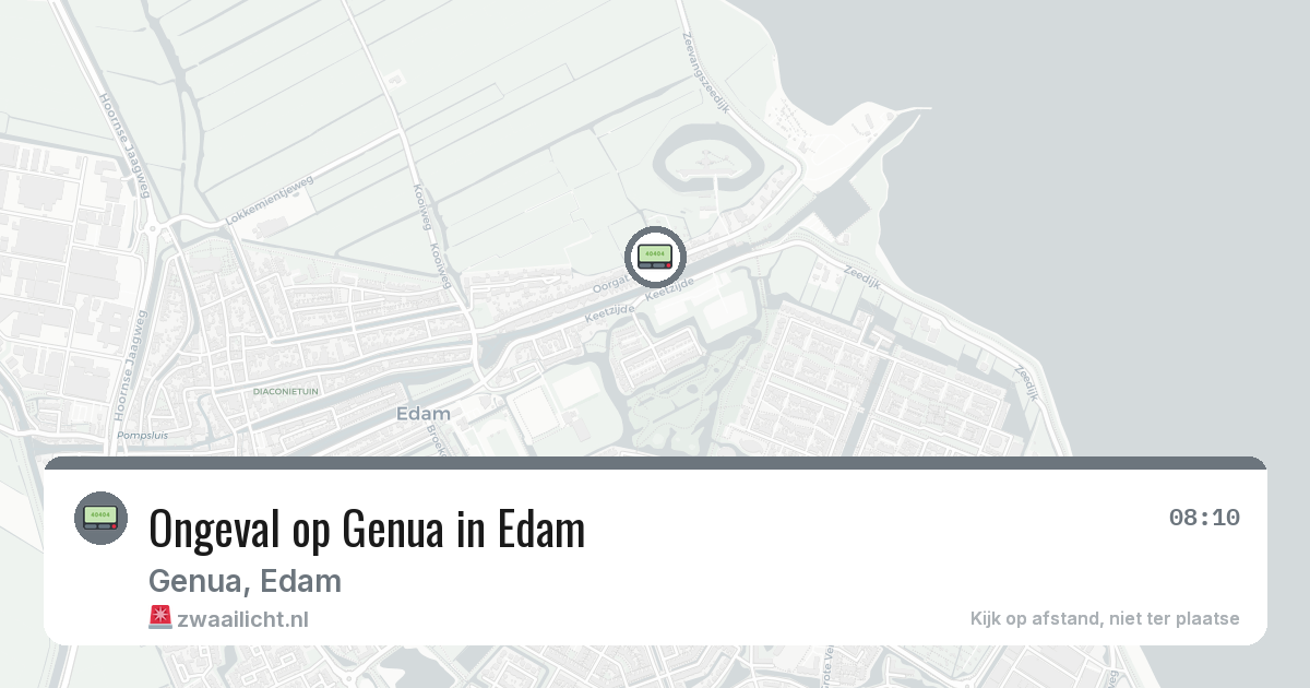 Ongeval op Genua in Edam — 29 jan 2026