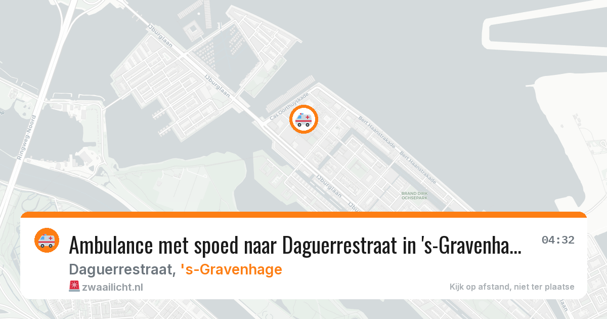 Ambulance met spoed naar Daguerrestraat in 's-Gravenhage — 2 apr 2026