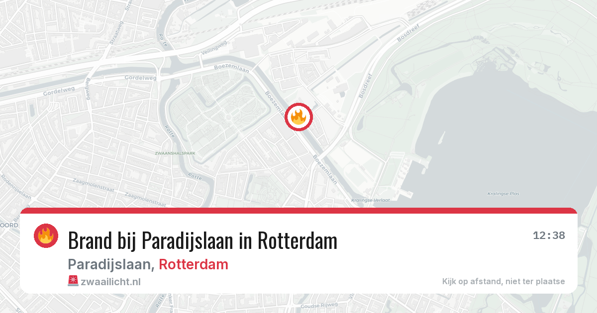 Brand bij Paradijslaan in Rotterdam — 18 jun 2026