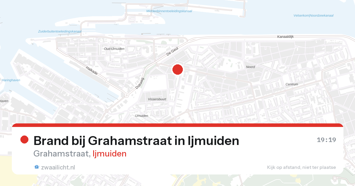 Brand bij Grahamstraat in Ijmuiden — 28 aug 2026