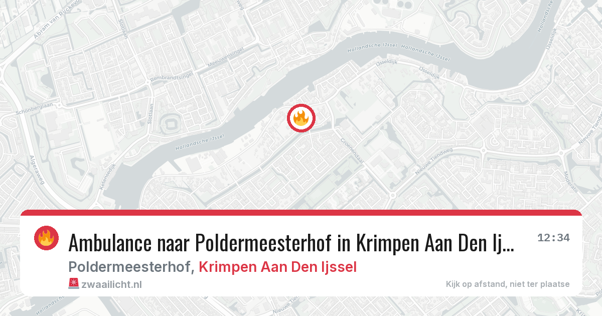 Ambulance naar Poldermeesterhof in Krimpen Aan Den Ijssel — 10 jun 2026