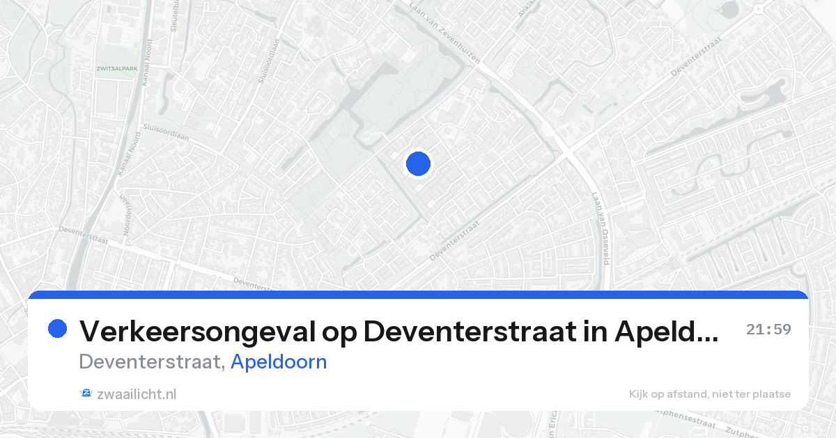 Verkeersongeval op Deventerstraat in Apeldoorn — 7 feb 2026