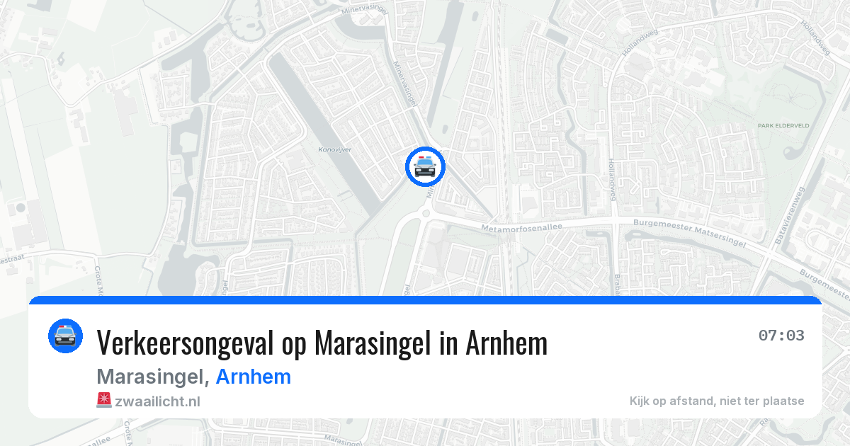Verkeersongeval op Marasingel in Arnhem — 21 mei 2026
