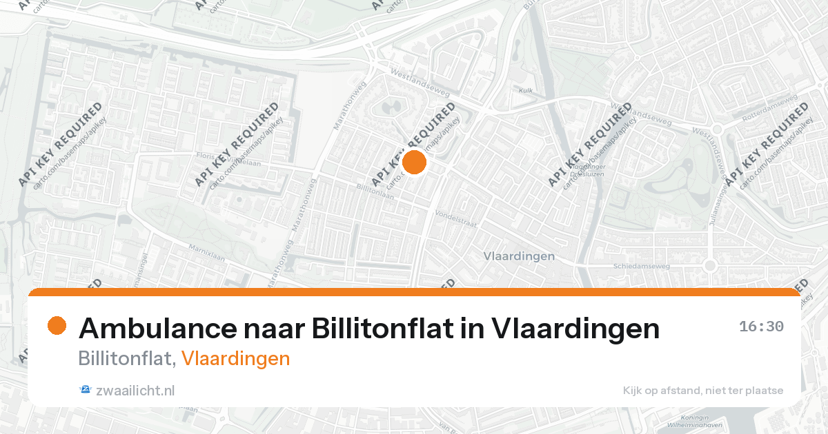 Ambulance naar Billitonflat in Vlaardingen — 26 aug 2026