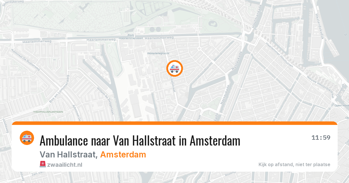 Ambulance naar Van Hallstraat in Amsterdam — 27 mei 2026