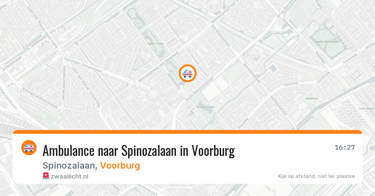 Ambulance naar Spinozalaan in Voorburg — 20 mei 2026