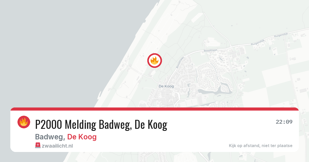 P2000 Melding Badweg, De Koog — 1 aug 2026