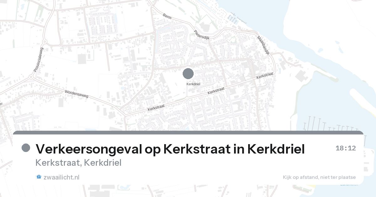 Verkeersongeval op Kerkstraat in Kerkdriel — 28 aug 2026