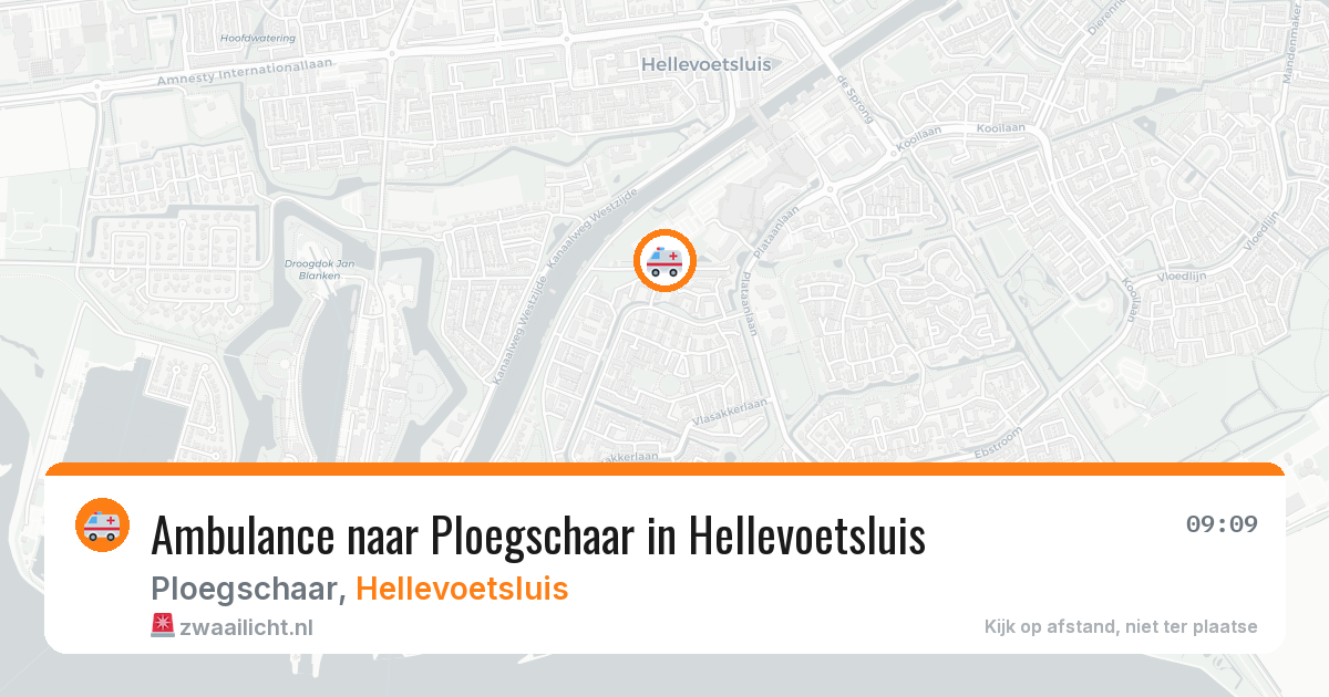 Ambulance naar Ploegschaar in Hellevoetsluis — 31 jul 2026