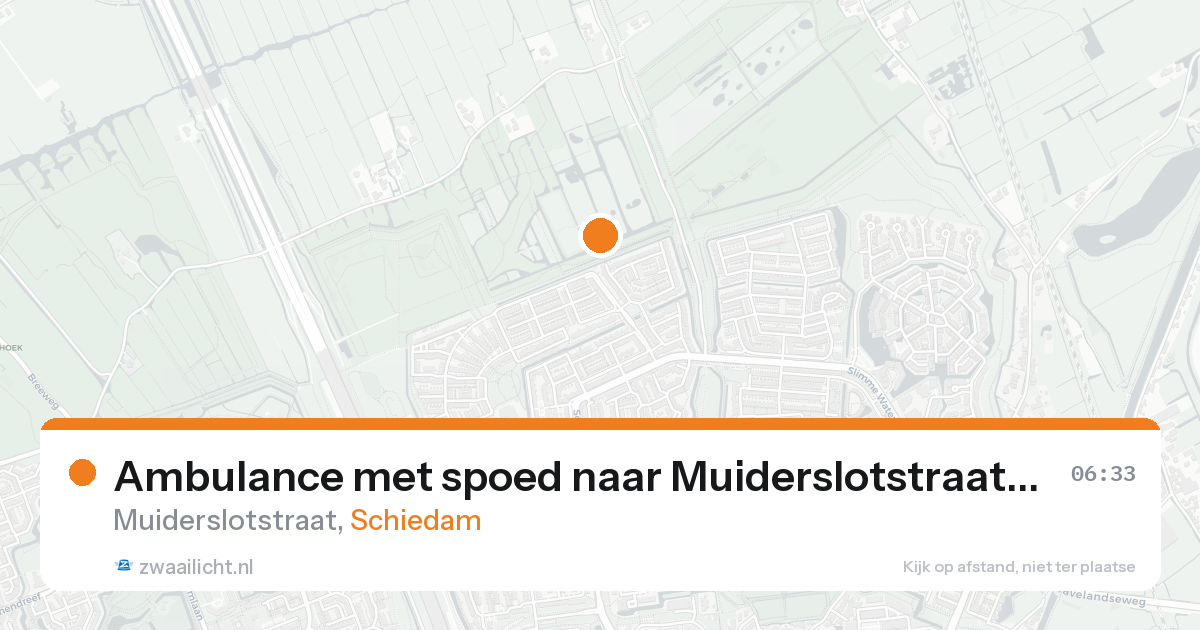 Ambulance met spoed naar Muiderslotstraat in Schiedam — 31 jan 2026