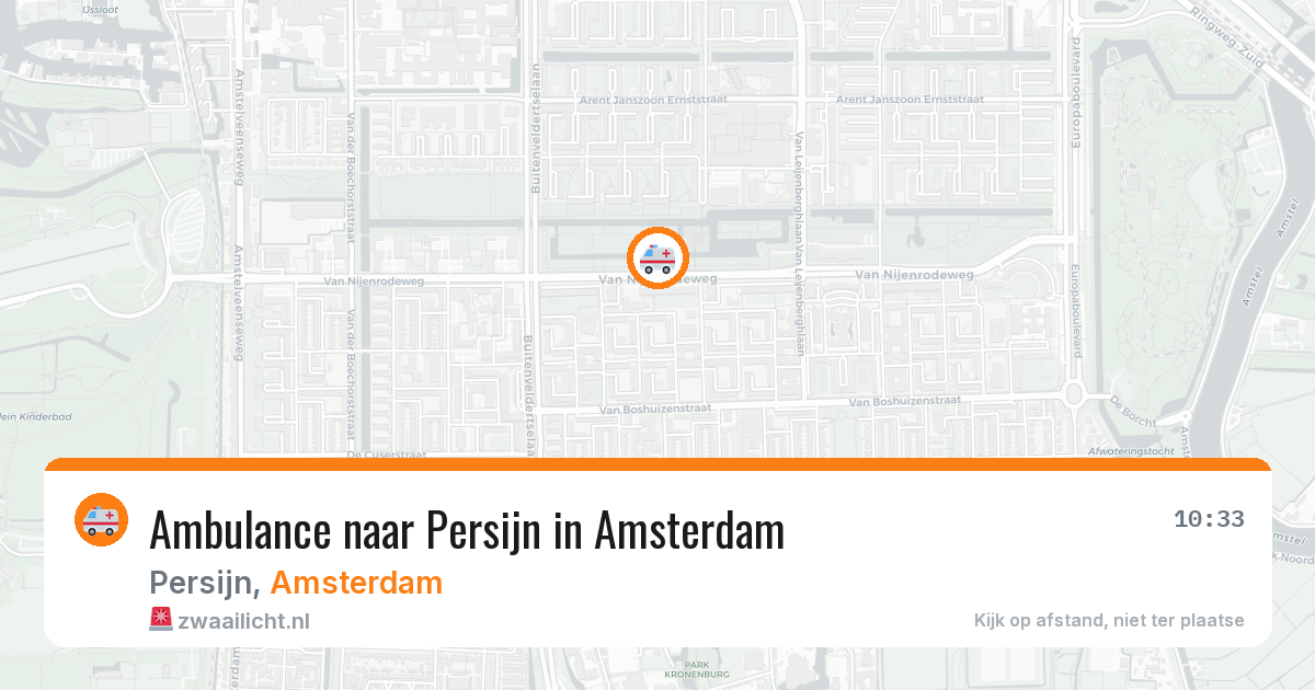 Ambulance naar Persijn in Amsterdam — 9 mrt 2026