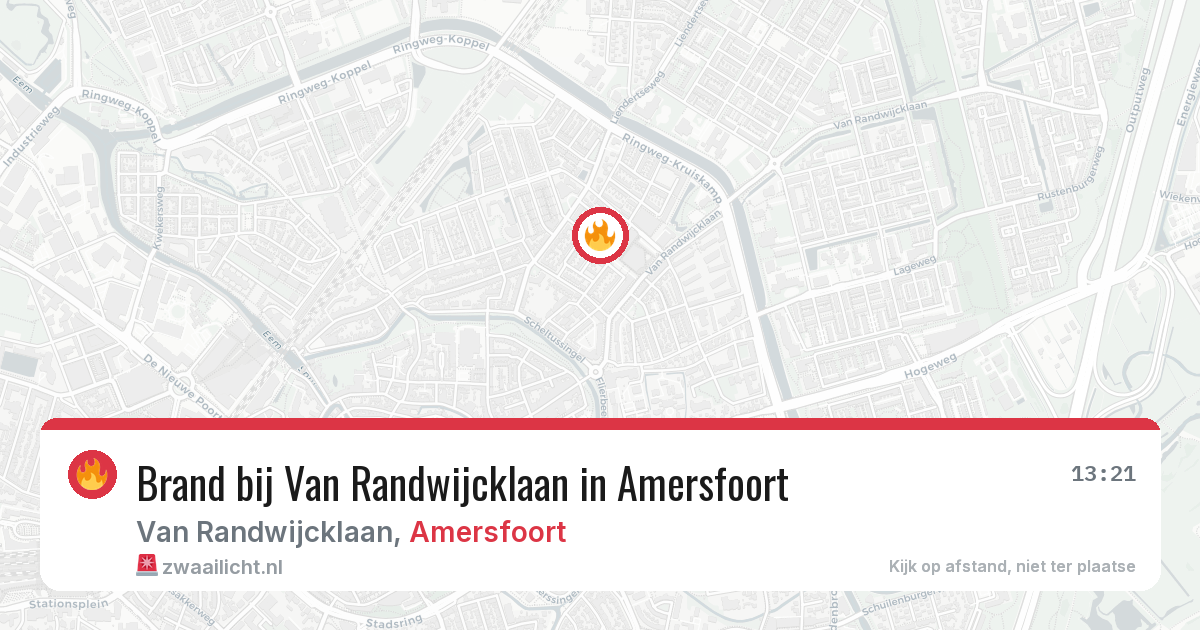Brand bij Van Randwijcklaan in Amersfoort — 15 jul 2026