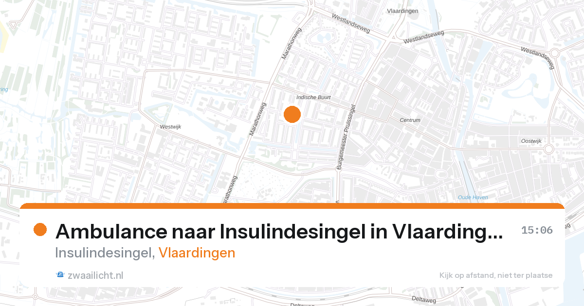 Ambulance naar Insulindesingel in Vlaardingen — 25 feb 2026