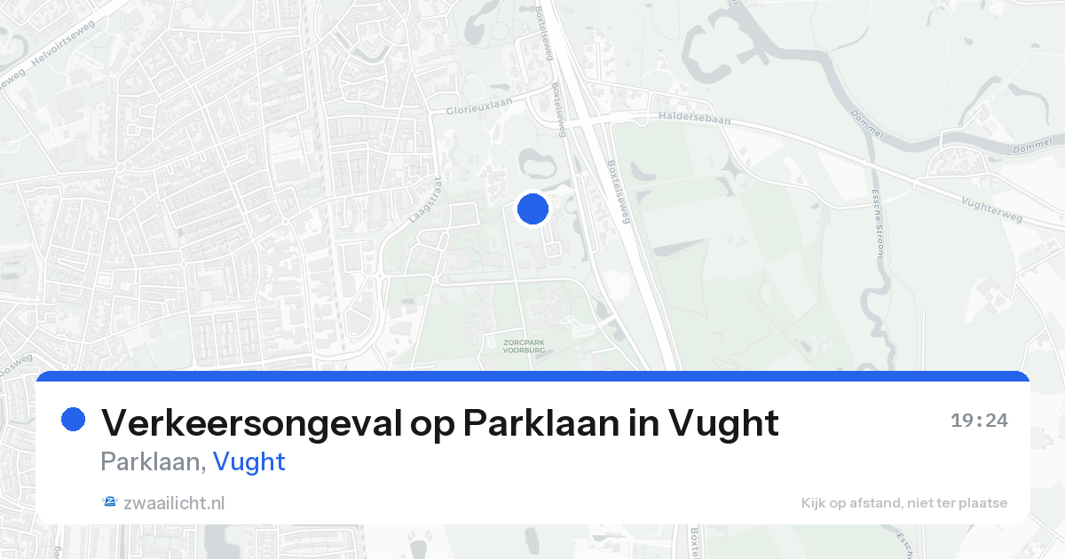 Verkeersongeval op Parklaan in Vught — 17 aug 2026