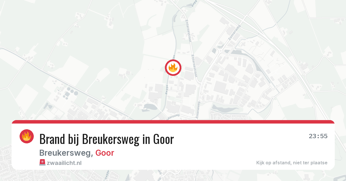 Brand bij Breukersweg in Goor — 14 jun 2026