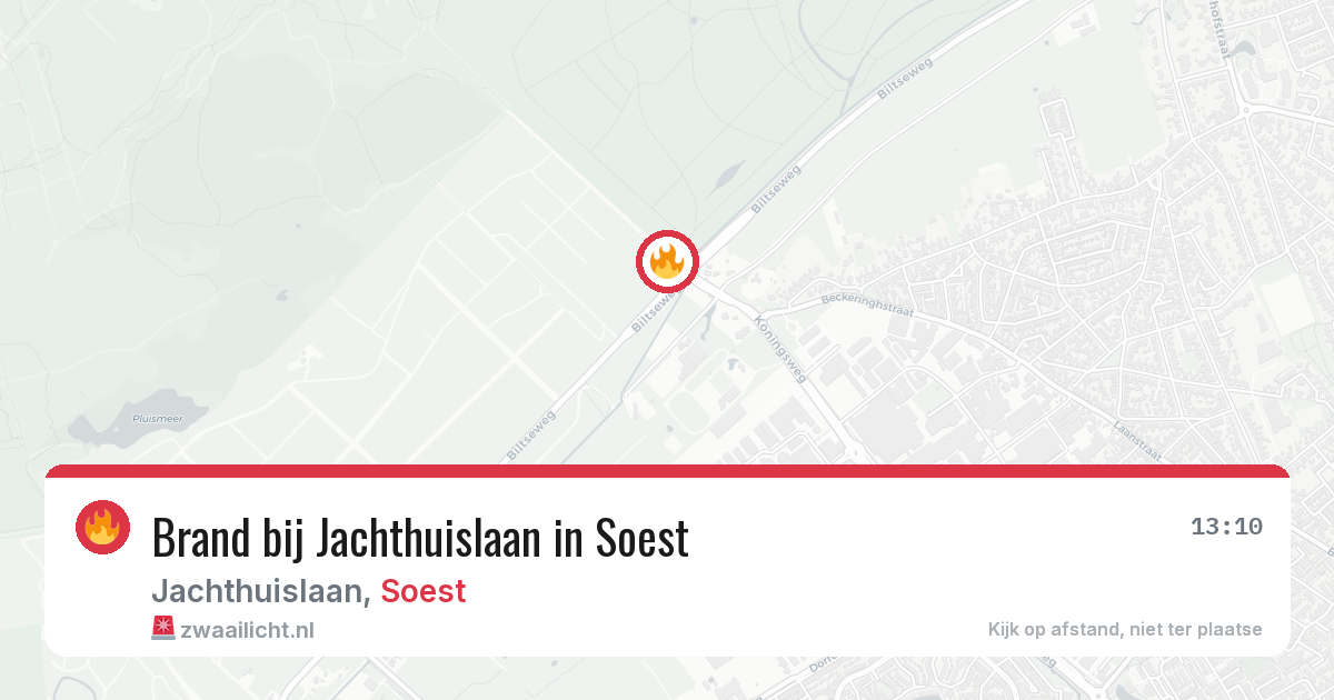 Brand bij Jachthuislaan in Soest — 28 jun 2026