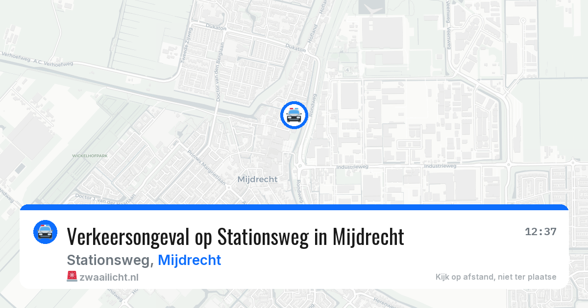 Verkeersongeval op Stationsweg in Mijdrecht — 7 jul 2026