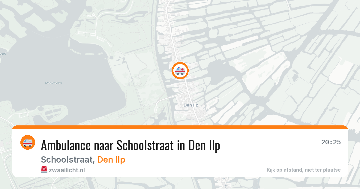 Ambulance naar Schoolstraat in Den Ilp — 13 mrt 2026