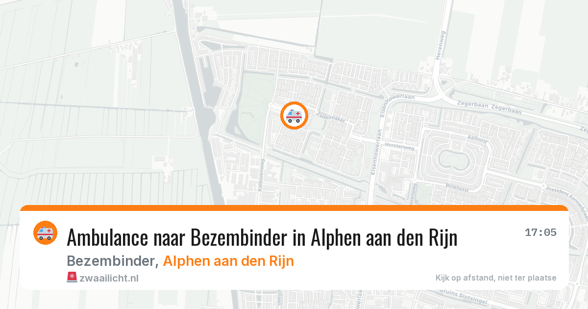 Ambulance naar Bezembinder in Alphen aan den Rijn — 2 jul 2026