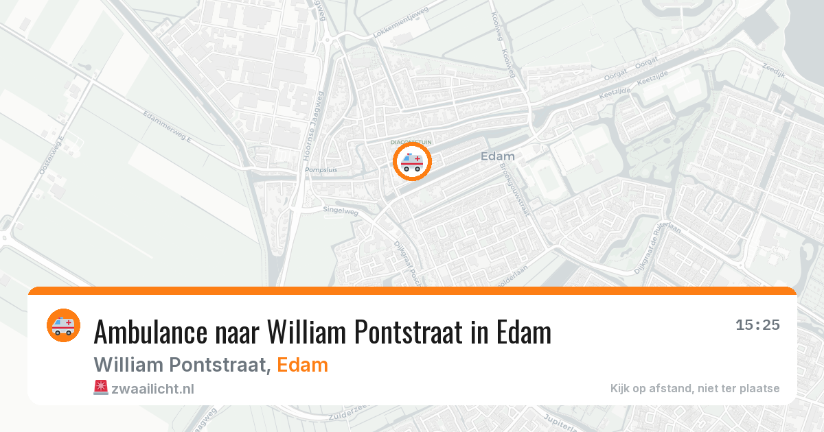 Ambulance naar William Pontstraat in Edam — 13 mei 2026