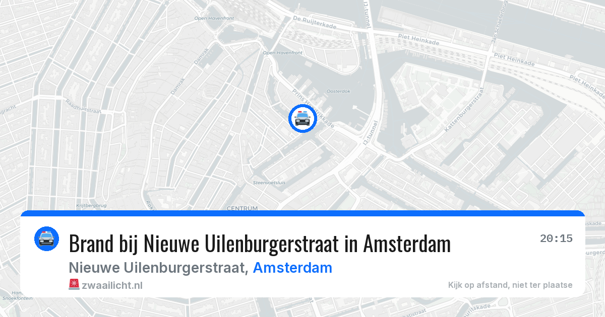 Brand bij Nieuwe Uilenburgerstraat in Amsterdam — 14 mei 2026
